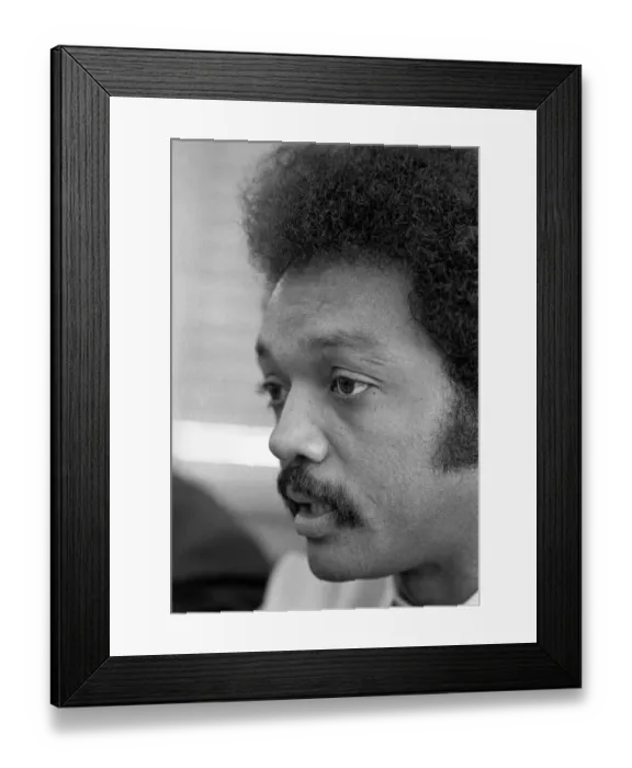 Framed Print : The Reverend Jesse Jackson
