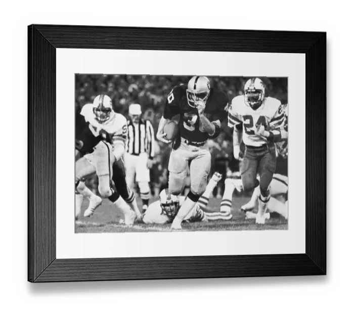 Framed Print : Mark Van Eeghen Running Football During Game Framed Print : Mark Van Eeghen Running Football During Game