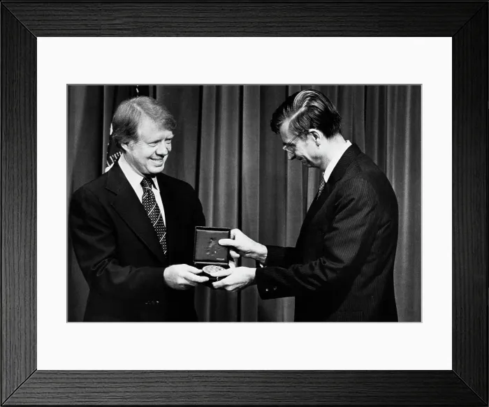 Framed Print : US President Carter And Edward O Wilson Framed Print : US President Carter And Edward O Wilson