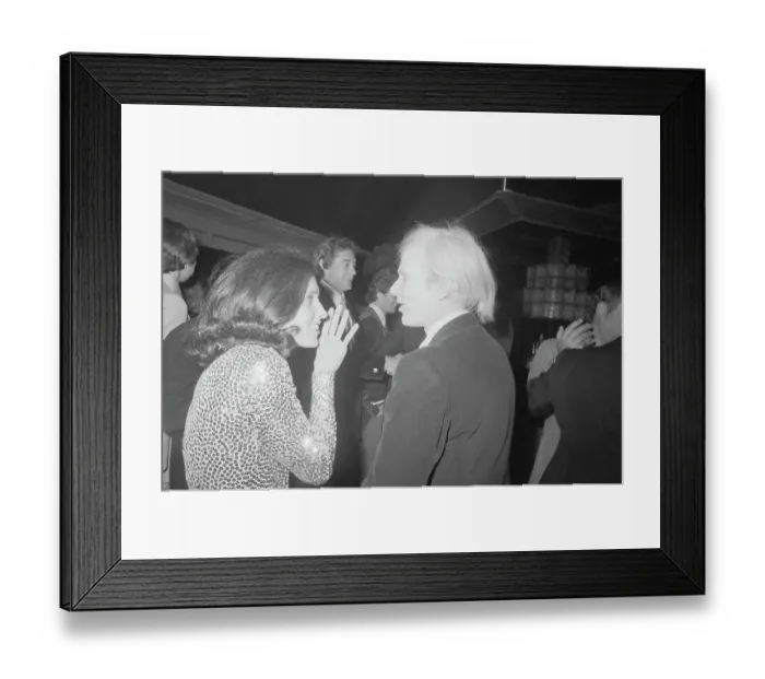 Framed Print : Margaret Trudeau Whispering To A. Warhol Framed Print : Margaret Trudeau Whispering To A. Warhol