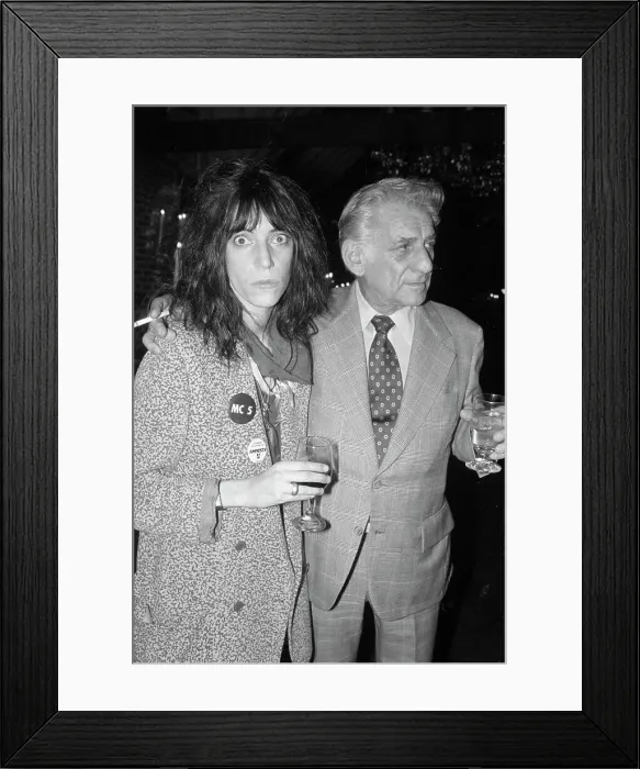 Framed Print : Patti Smith And Leonard Bernstein