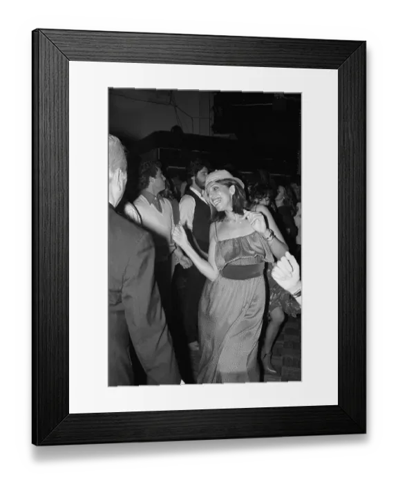 Framed Print : Portrait of Christina Onassis Dancing Framed Print : Portrait of Christina Onassis Dancing