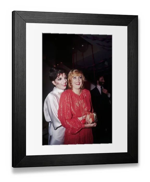 Framed Print : Liza Minnelli and Sister Lorna Luft Framed Print : Liza Minnelli and Sister Lorna Luft