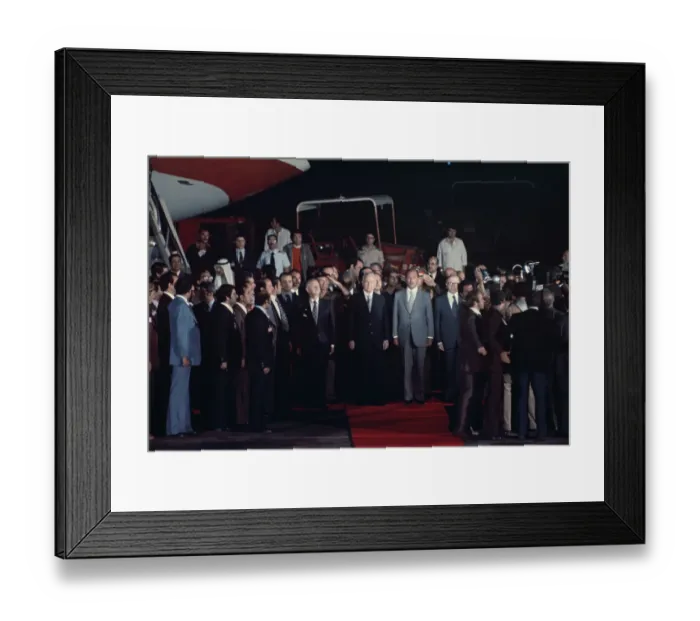 Framed Print : Anwar Sadat And Menachem Begin Framed Print : Anwar Sadat And Menachem Begin