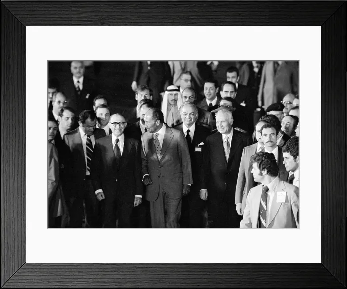 Framed Print : Menachem Begin and Anwar Sadat Framed Print : Menachem Begin and Anwar Sadat