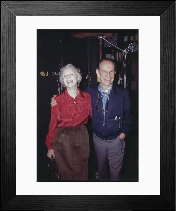 Framed Print : Jessica Tandy Laughing with Husband Framed Print : Jessica Tandy Laughing with Husband