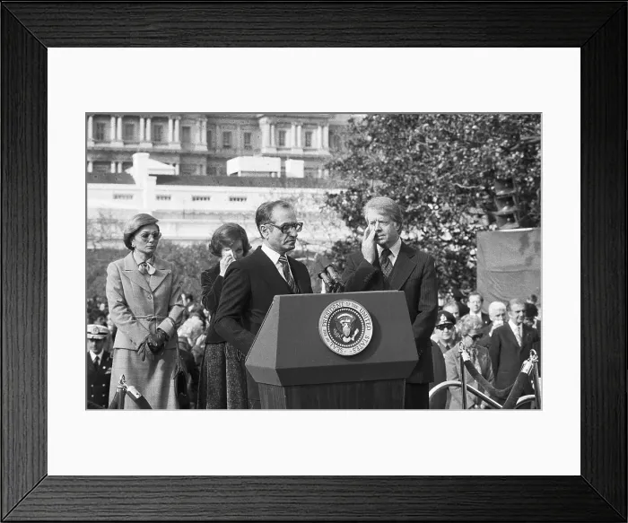 Framed Print : White House Welcoming the Shah of Iran Framed Print : White House Welcoming the Shah of Iran