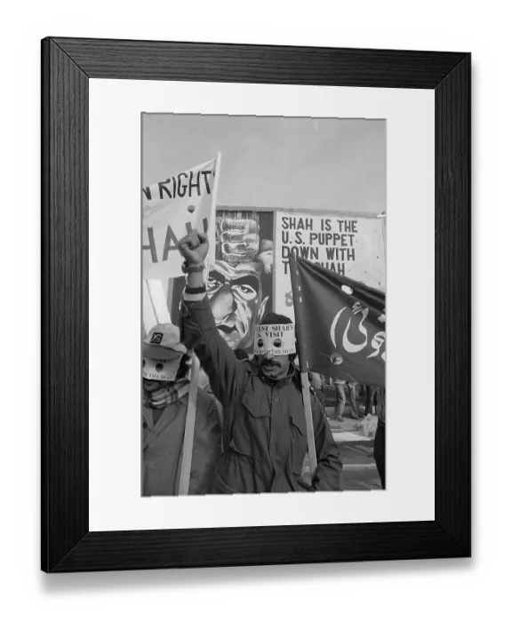 Framed Print : Protesting Against the Shah Framed Print : Protesting Against the Shah