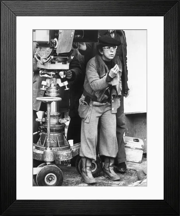 Framed Print : Director Lina Wertmuller on Film Set Framed Print : Director Lina Wertmuller on Film Set