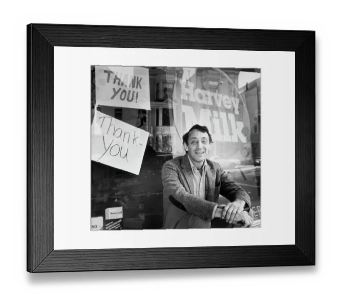 Framed Print : Harvey Milk Framed Print : Harvey Milk