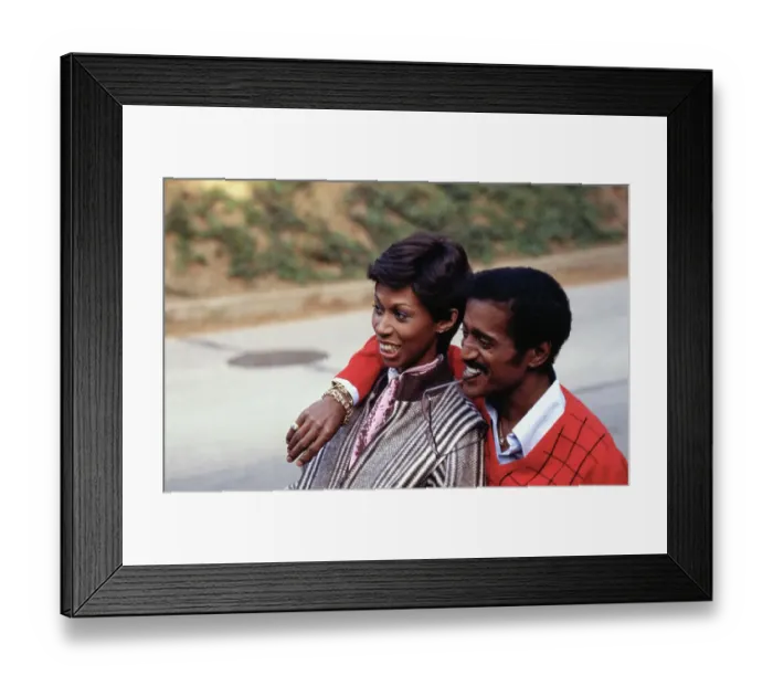 Framed Print : Sammy Davis Jr. Embracing His Wife Framed Print : Sammy Davis Jr. Embracing His Wife
