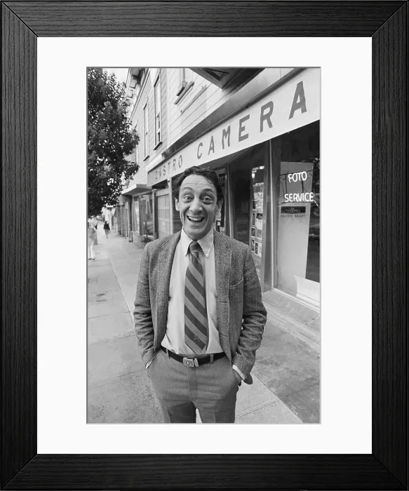 Framed Print : Harvey Milk Outside Castro Camera Framed Print : Harvey Milk Outside Castro Camera