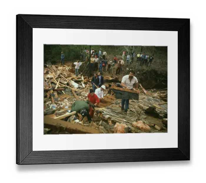 Framed Print : Toccoa Flood Damage Framed Print : Toccoa Flood Damage
