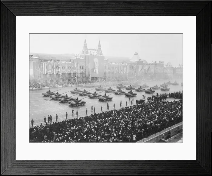 Framed Print : Parade Along Red Square Framed Print : Parade Along Red Square
