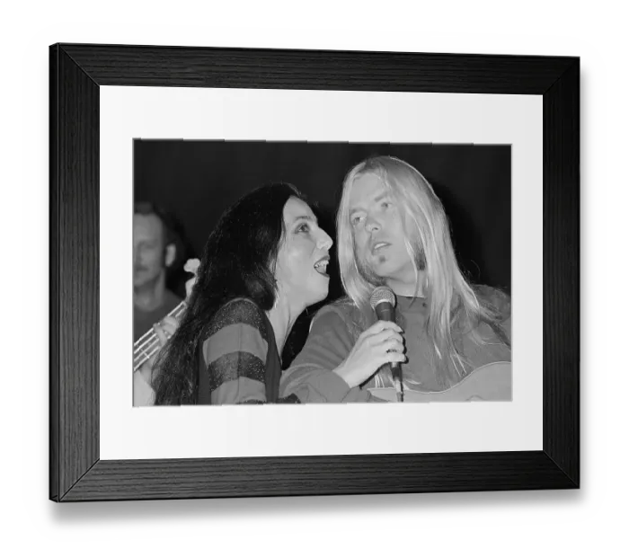 Framed Print : Cher And Gregg Allman Performing Framed Print : Cher And Gregg Allman Performing