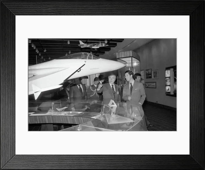 Framed Print : James S. McDonnell with Prince Charles