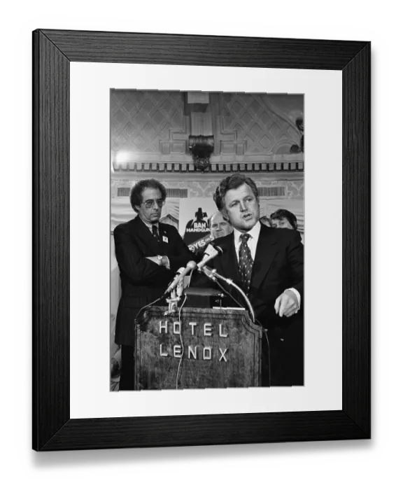 Framed Print : Sen. Edward Kennedy Speaks To Supporters Framed Print : Sen. Edward Kennedy Speaks To Supporters