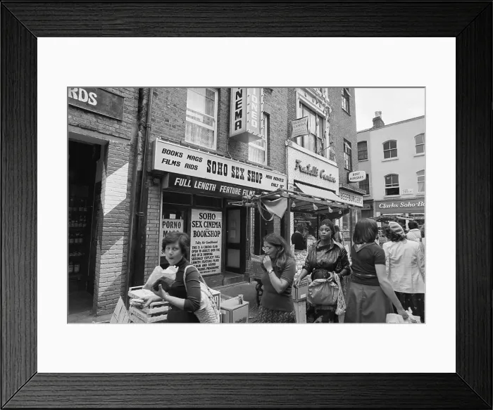 Framed Print : Sex Shop in Soho Framed Print : Sex Shop in Soho