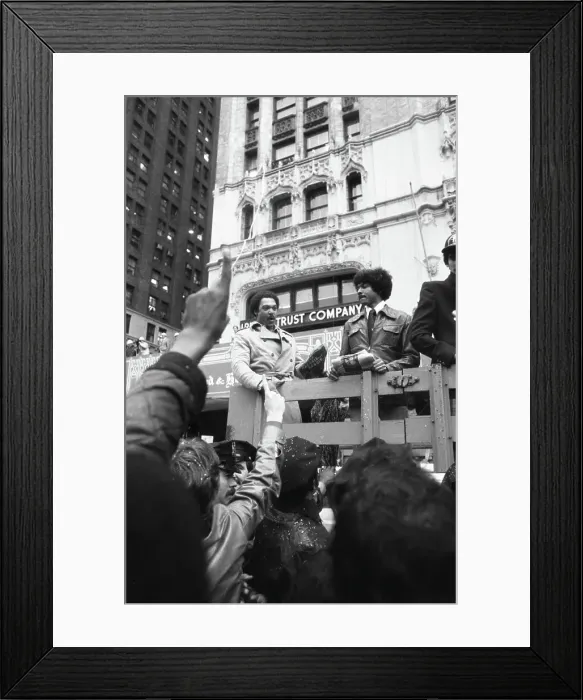 Framed Print : Reggie Jackson in Ticker Tape Parade Framed Print : Reggie Jackson in Ticker Tape Parade