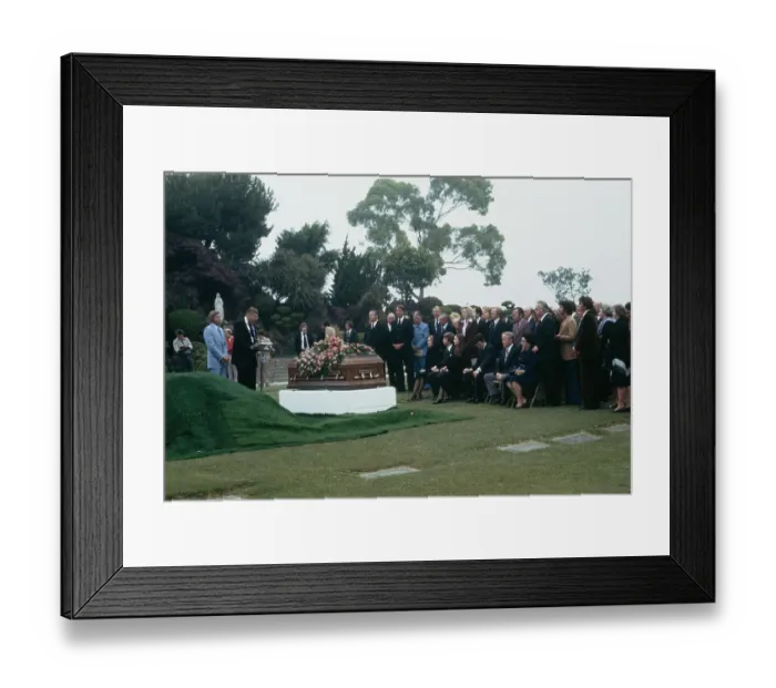 Framed Print : Funeral Of Bing Crosby