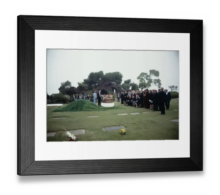 Framed Print : Funeral Of Bing Crosby