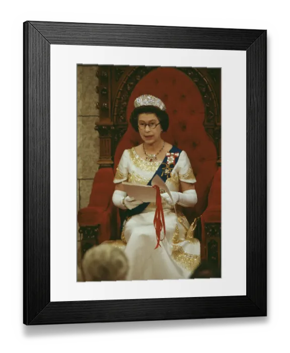 Framed Print : Queen Elizabeth In Canada Framed Print : Queen Elizabeth In Canada