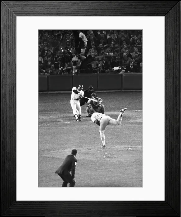Framed Print : Reggie Jackson Hits Homer Framed Print : Reggie Jackson Hits Homer