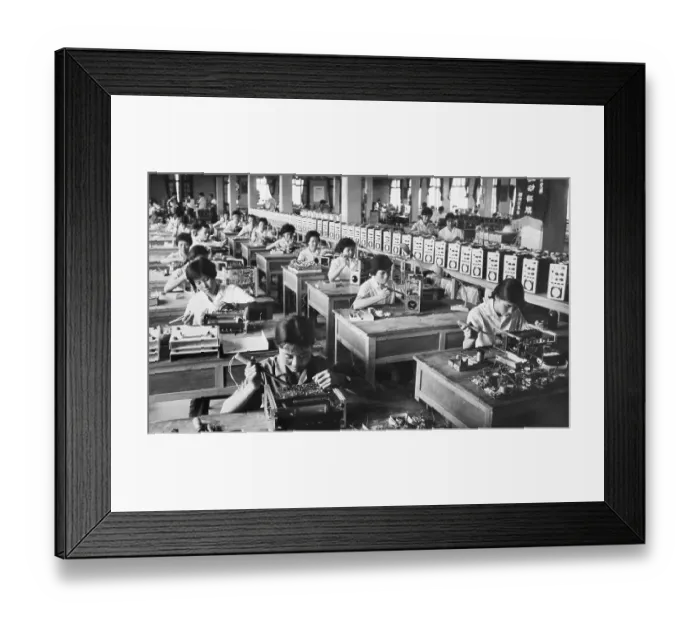 Framed Print : Chinese Assembly Line Framed Print : Chinese Assembly Line