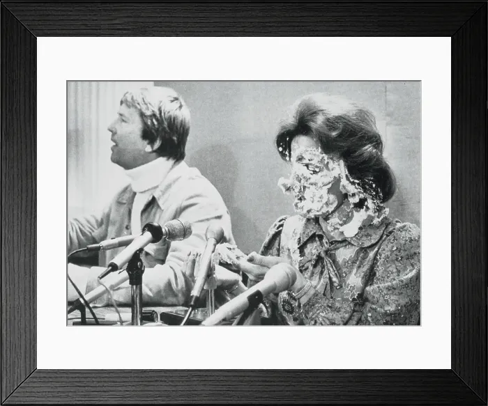 Framed Print : Anita Bryant Covered in Pie Framed Print : Anita Bryant Covered in Pie
