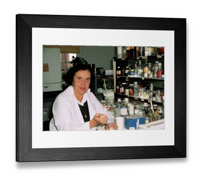 Framed Print : Dr. Rosalyn Yalow Working in her Laboratory Framed Print : Dr. Rosalyn Yalow Working in her Laboratory