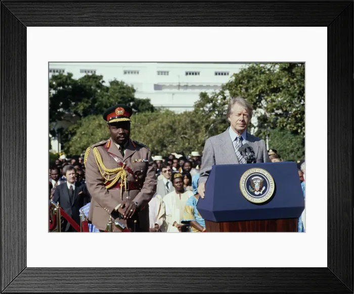Framed Print : President Carter And General Obasanjo Framed Print : President Carter And General Obasanjo