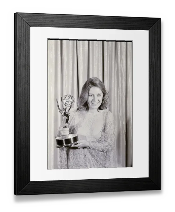Framed Print : Patty Duke Holds Emmy Award She Won Framed Print : Patty Duke Holds Emmy Award She Won