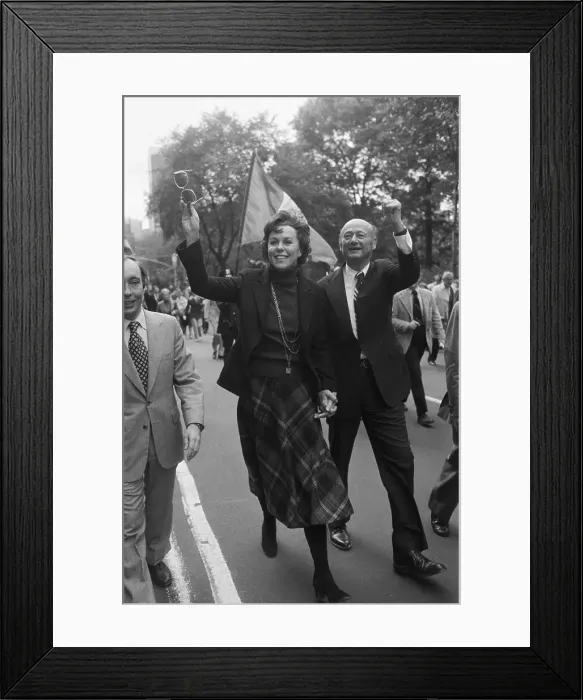 Framed Print : Ed Koch and Bess Myerson Framed Print : Ed Koch and Bess Myerson