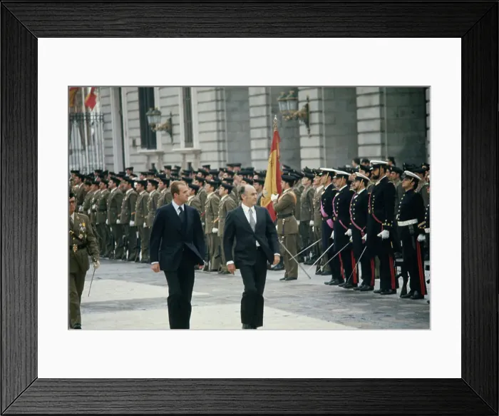 Framed Print : King Juan Carlos And President Lopez Portillo Framed Print : King Juan Carlos And President Lopez Portillo