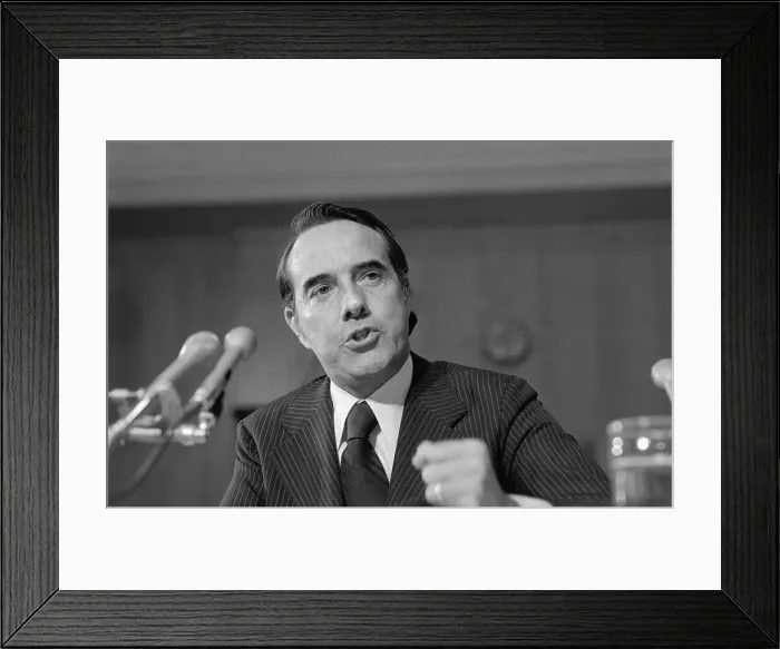 Framed Print : Portrait of Bob Dole Testifying Framed Print : Portrait of Bob Dole Testifying
