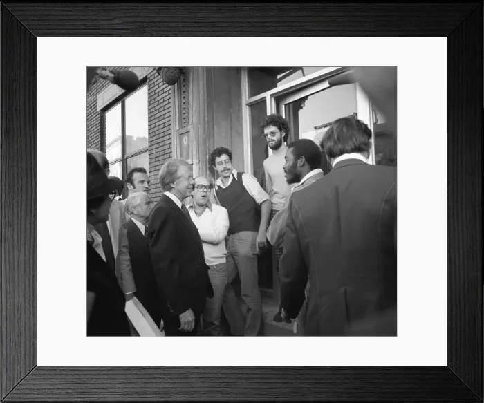 Framed Print : President Jimmy Carter Visits the South Bronx Framed Print : President Jimmy Carter Visits the South Bronx