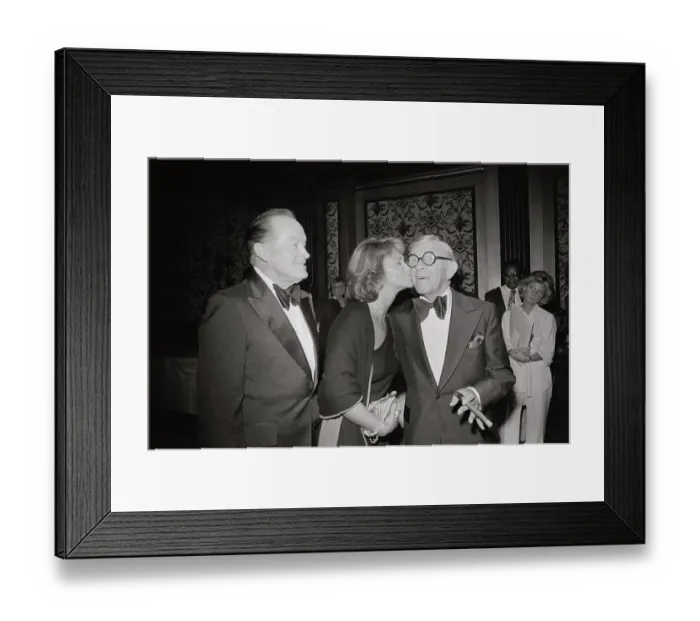 Framed Print : Ann-Margret Kissing George Burns Framed Print : Ann-Margret Kissing George Burns