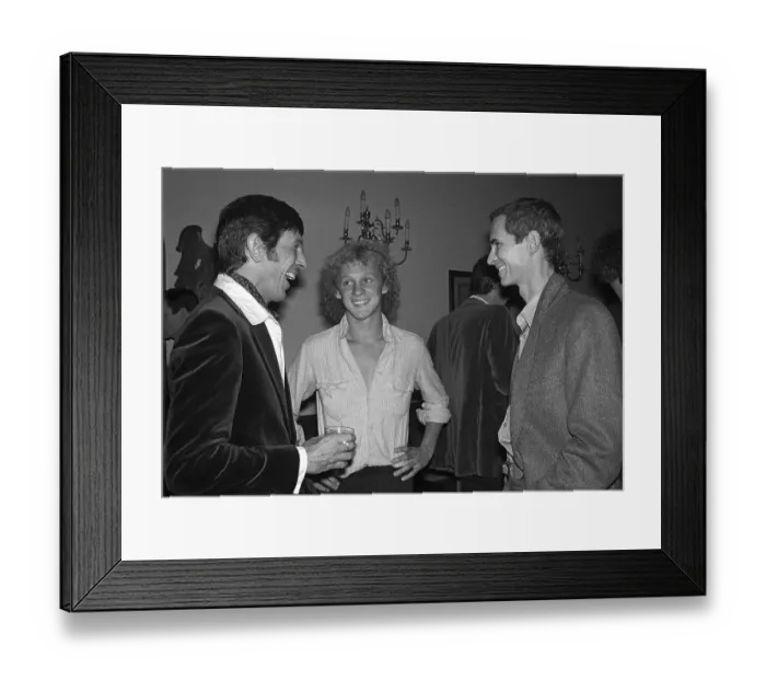 Framed Print : Picture of Leonard Nimoy, Peter Firth and Anthony Perkins Framed Print : Picture of Leonard Nimoy, Peter Firth and Anthony Perkins