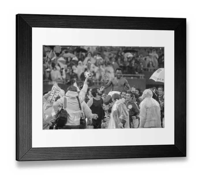 Framed Print : Crowd Carrying Pele Framed Print : Crowd Carrying Pele