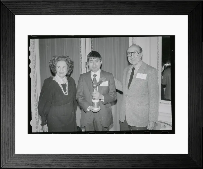 Framed Print : Michael DeBakey Giving Presentation Framed Print : Michael DeBakey Giving Presentation