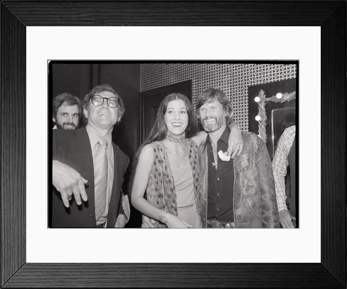 Framed Print : Kris Kristofferson and Rita Coolidge Backstage
