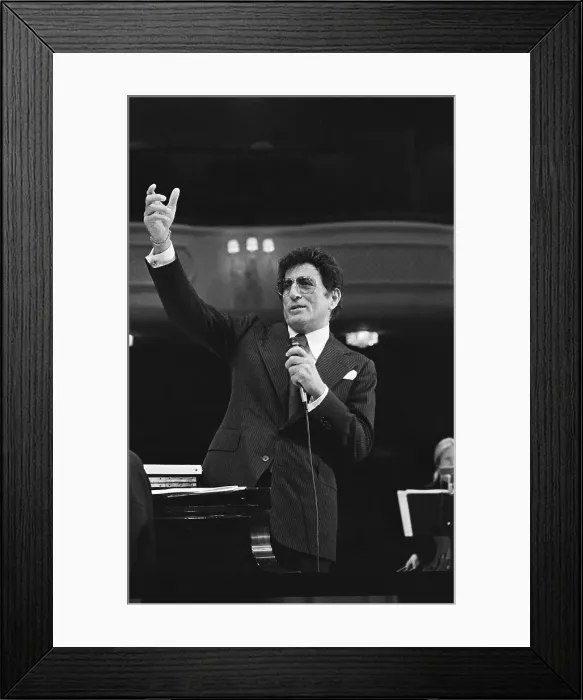 Framed Print : Tony Bennett Singing in Concert