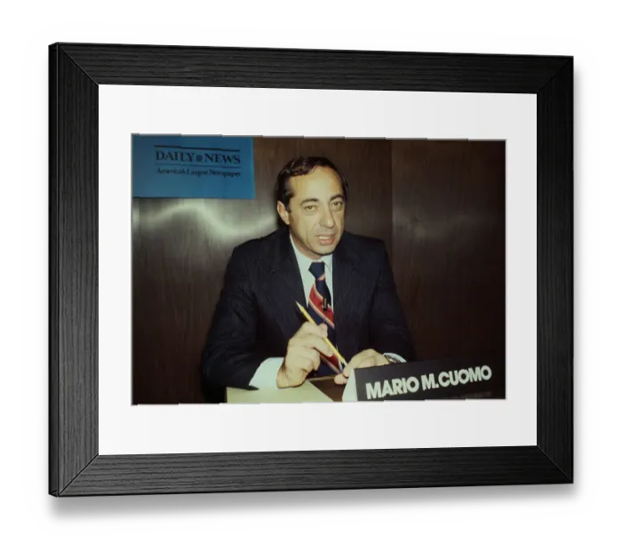 Framed Print : Mario Cuomo Framed Print : Mario Cuomo