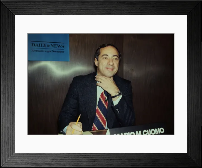 Framed Print : Mario Cuomo Framed Print : Mario Cuomo