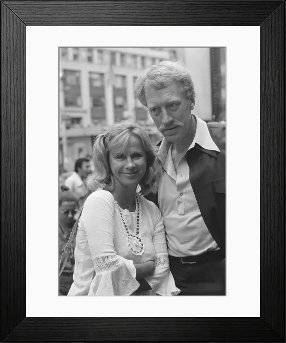 Framed Print : Bibi Andersson Sharing Playbill with Max Von Sydow Framed Print : Bibi Andersson Sharing Playbill with Max Von Sydow
