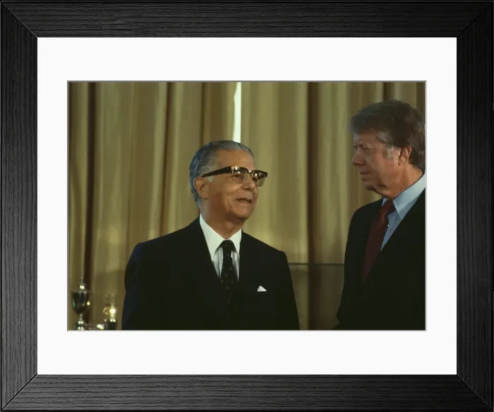 Framed Print : President Carter With President Balaguer Framed Print : President Carter With President Balaguer