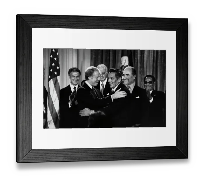 Framed Print : US President Carter And General Torrijos Framed Print : US President Carter And General Torrijos