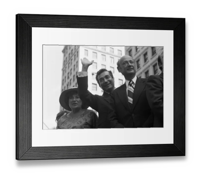 Framed Print : Ed Koch. Seeking the Democratic Mayoral nomination Bella Abzug, Mario Cuomo Framed Print : Ed Koch. Seeking the Democratic Mayoral nomination Bella Abzug, Mario Cuomo