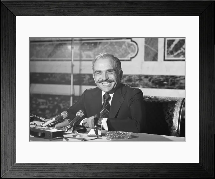 Framed Print : King Hussein of Jordan Framed Print : King Hussein of Jordan