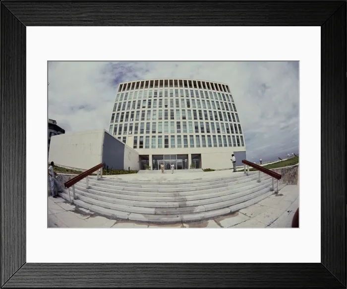 Framed Print : US Embassy In Cuba Framed Print : US Embassy In Cuba